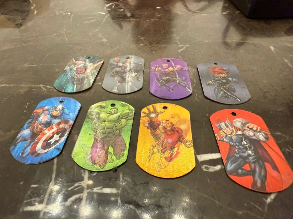 Marvel Character Dog Tags thumbnail