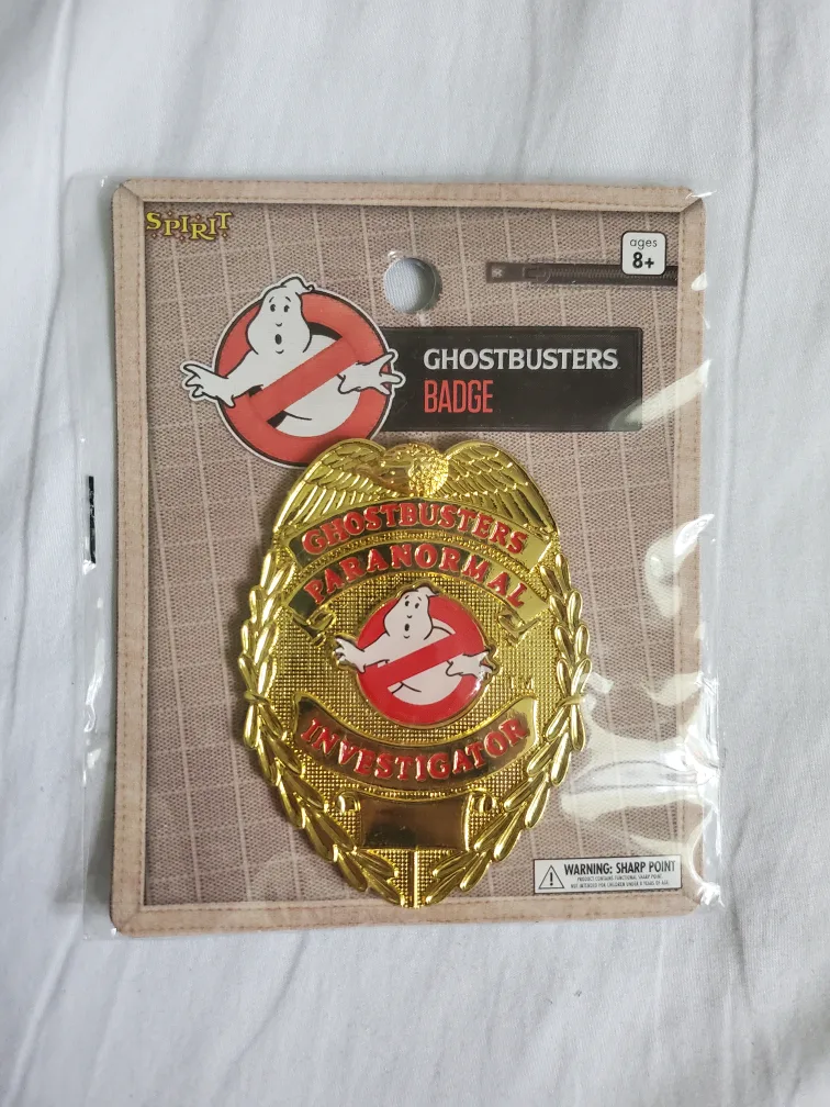 Spirit Halloween Ghostbusters Badge - New 🇨🇦 thumbnail
