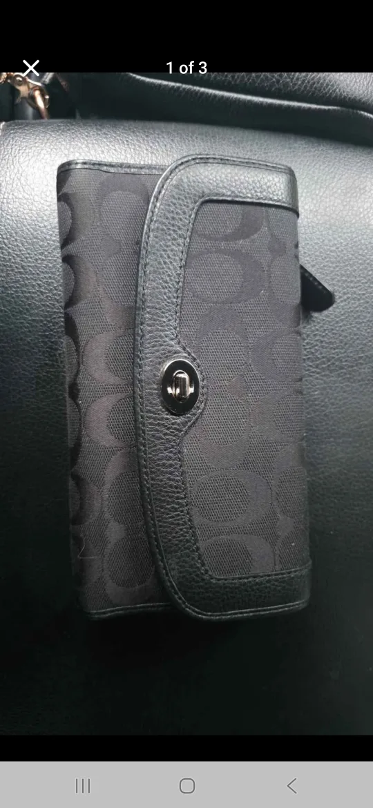 Coach Black Wallet thumbnail