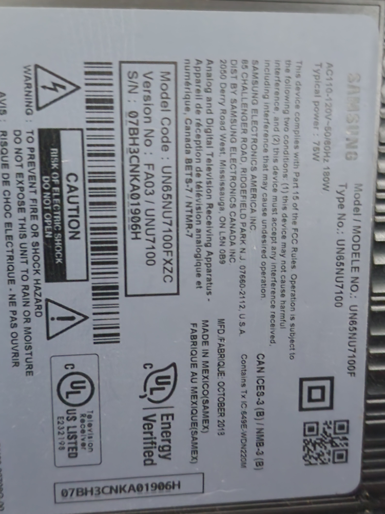 Samsung UN65NU7100 65" 4K UHD TV - photo 2