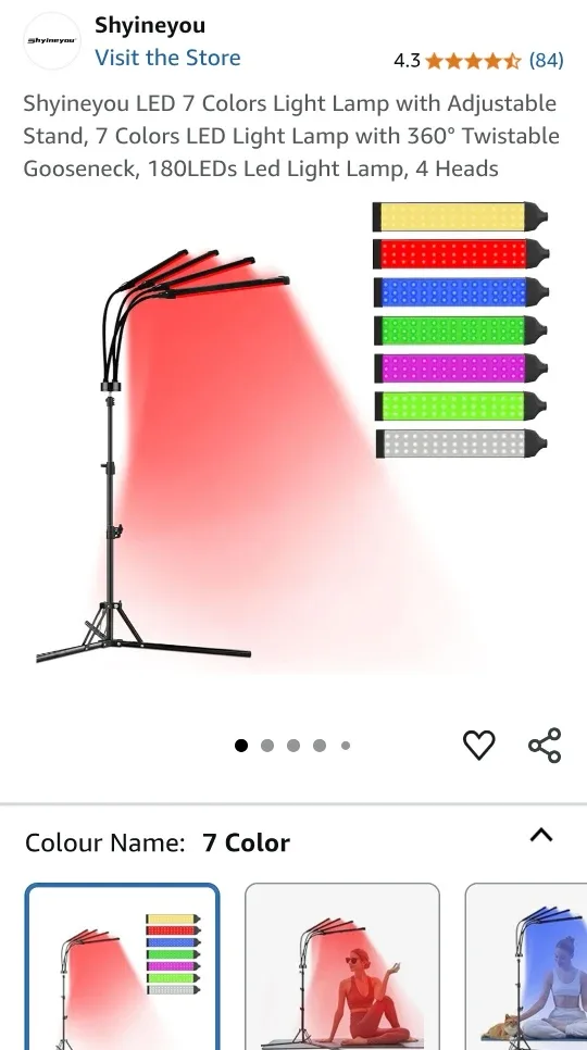 Shineyou LED 7 Colors Light Therapy Lamp thumbnail
