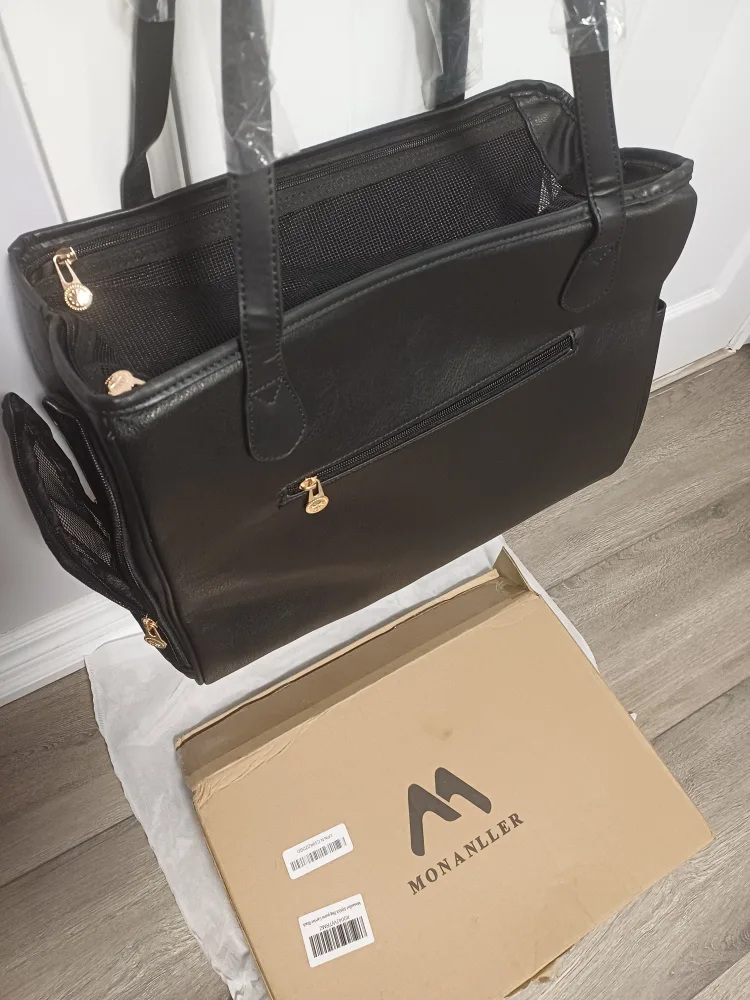 MONANLLER Black Pet Carrier Tote - New in Box! image indicator(2)