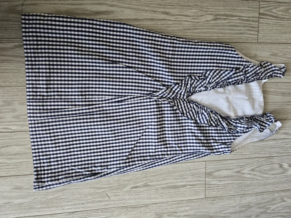 Gingham Dress - Navy and White image indicator(2)