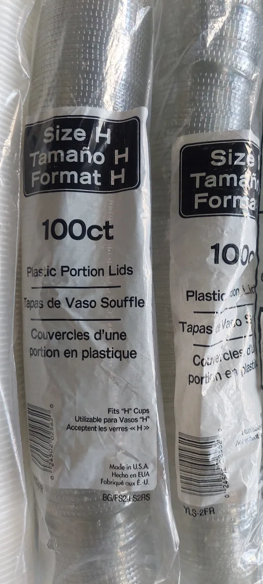 Plastic Portion Cups & Lids - 2oz & Size H image indicator(3)