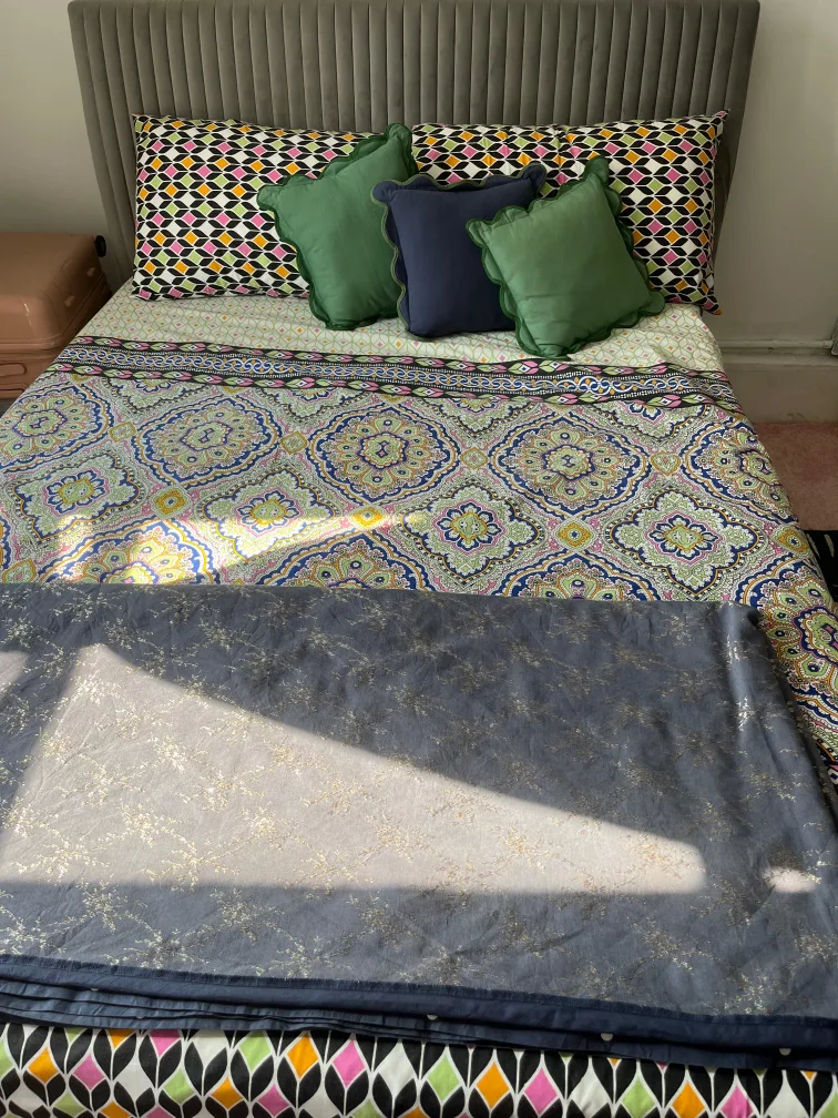 bed frame with mattress thumbnail