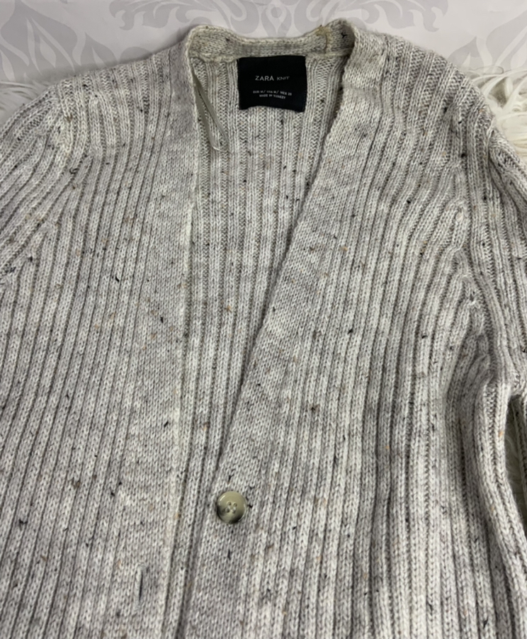 Zara knit cardigan sweater long