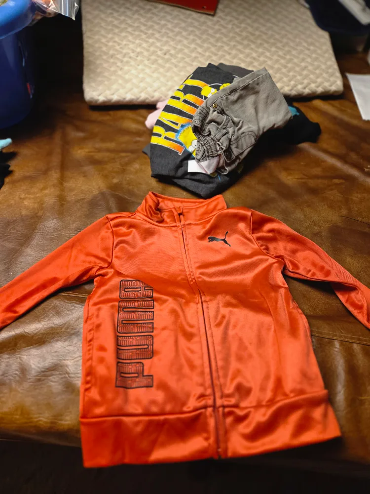 Puma 4T Orange Track Jacket thumbnail