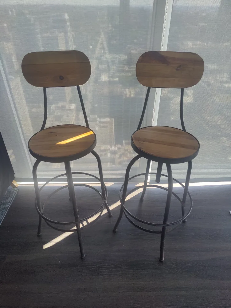 Set of 2 Bar Stools thumbnail
