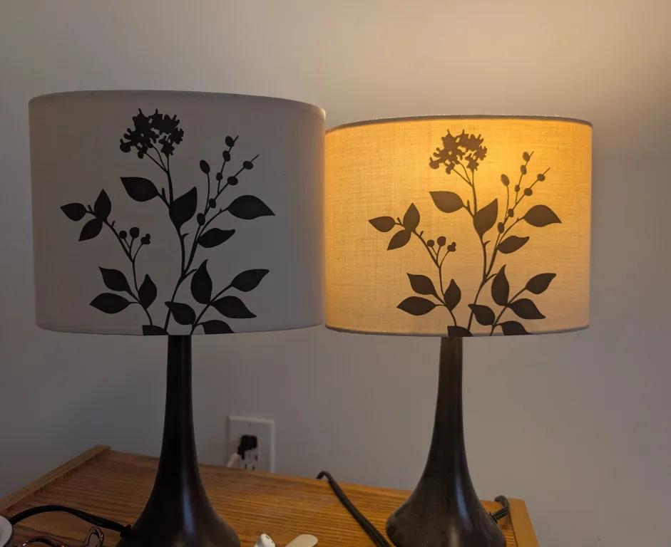 Moving out sale Table Lamps with Floral Design thumbnail