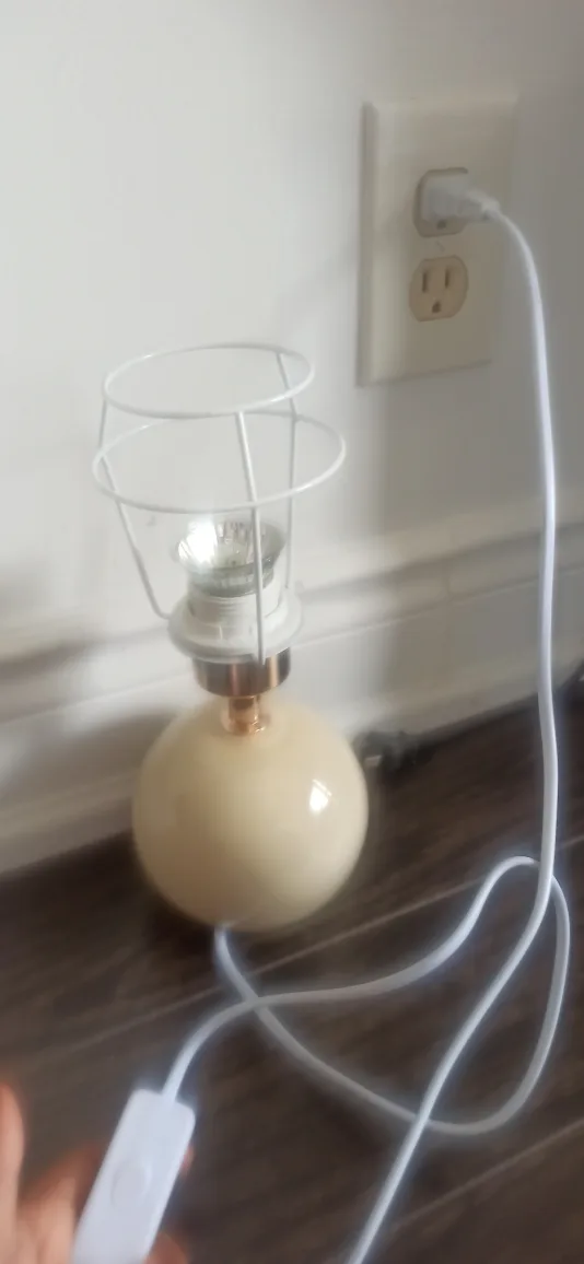 Beige Globe Table Lamp🍁 image indicator(6)