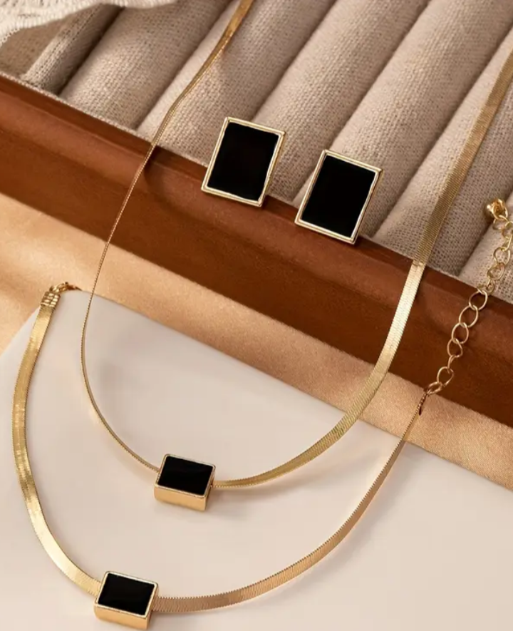 Gold Tone Necklace, Bracelet & Earrings Set - photo 2