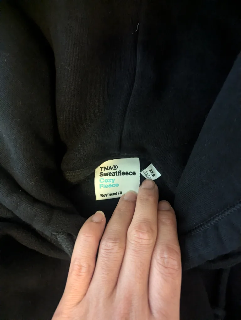 TNA Sweatfleece Cozy Boyfriend Fit Hoodie - 2XS image indicator(2)