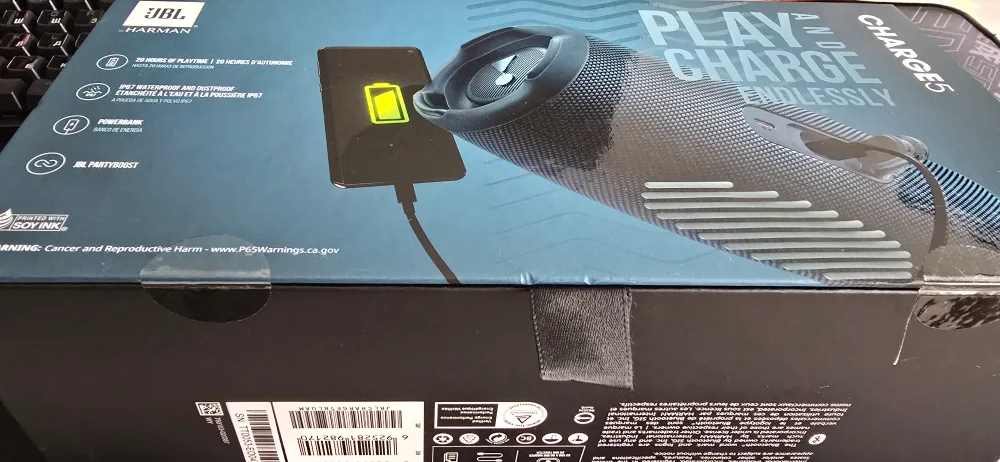 New JBL Charge 5 Portable Bluetooth Speaker image indicator(2)