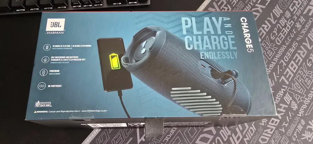 New JBL Charge 5 Portable Bluetooth Speaker image indicator(3)