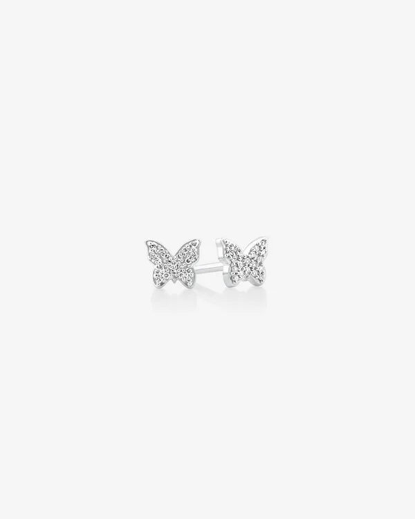 Diamond Butterfly stud thumbnail