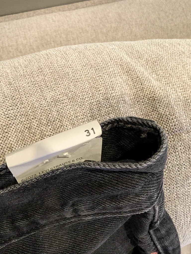 Levi's 501 Black Denim Shorts - New! image indicator(5)