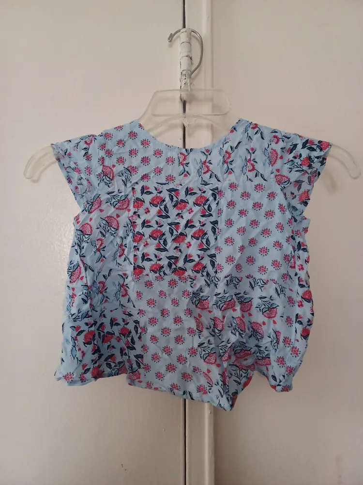 NEW Splendid Girl's Printed Layering Top Wrap Back- Size 5-6 thumbnail