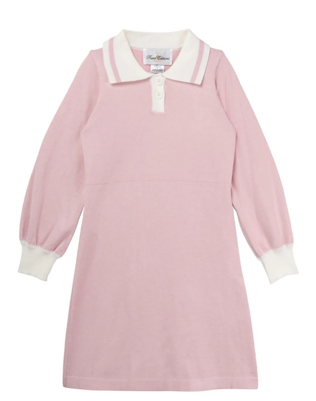 Rare Editions Girls Pink Polo Dress - Size 6 thumbnail
