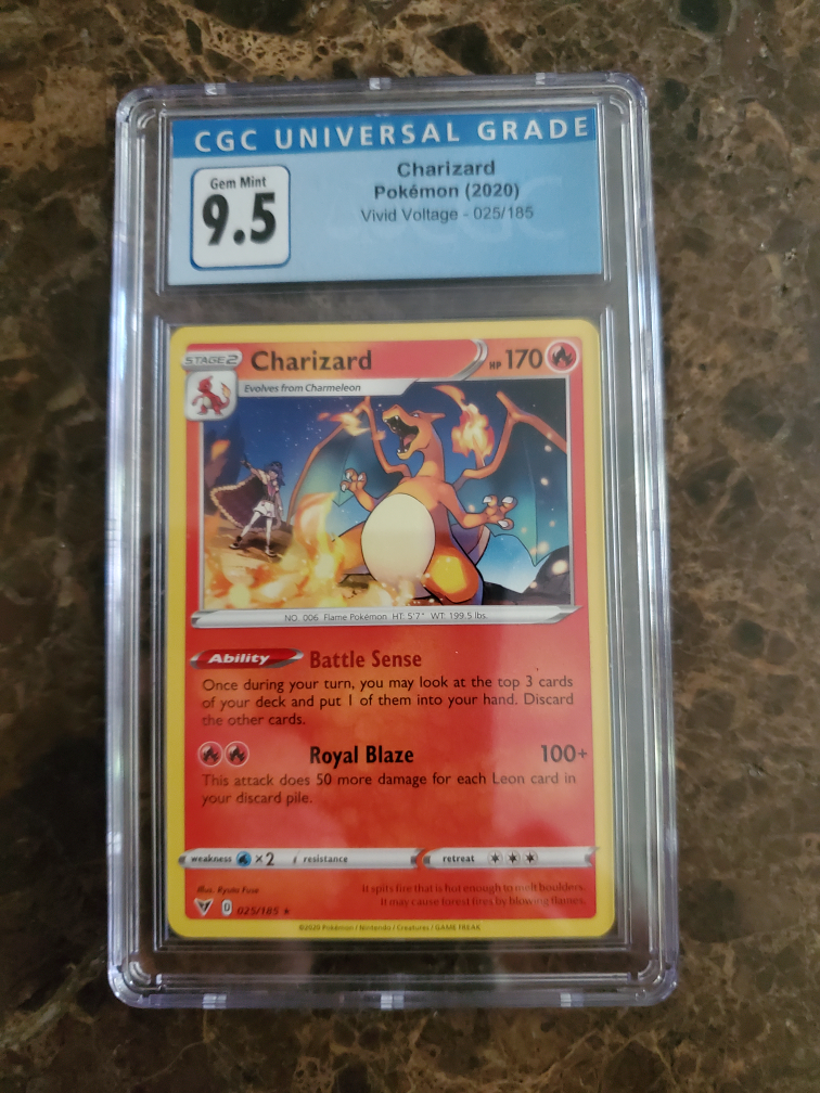 CGC 9.5 Gem Mint Charizard Pokemon Card