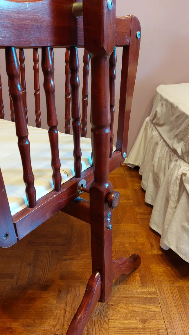 solid maple wood vintage cradle image indicator(3)