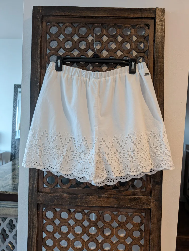 Buffalo David Bitton White Embroidered Shorts thumbnail