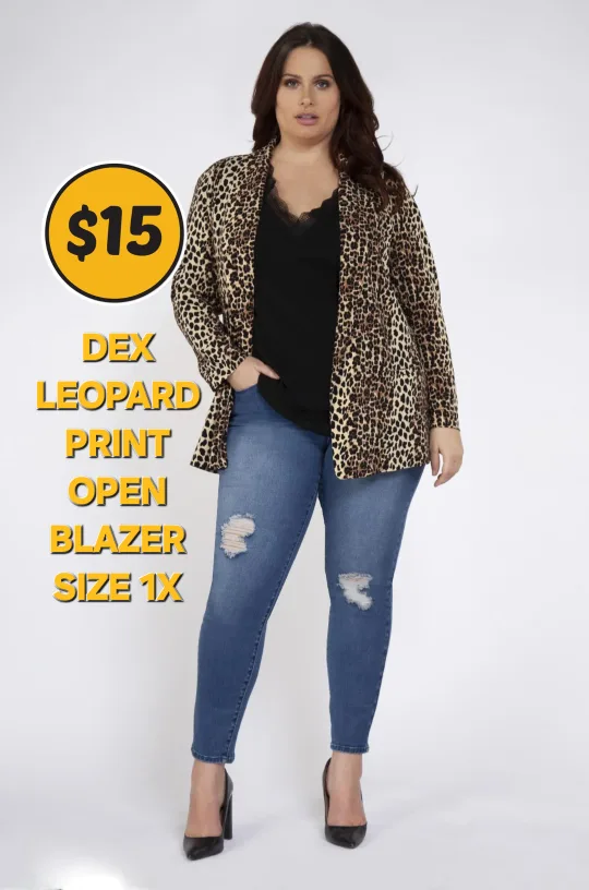 Spotted Open Blazer  - NEW WITH NO TAGS thumbnail