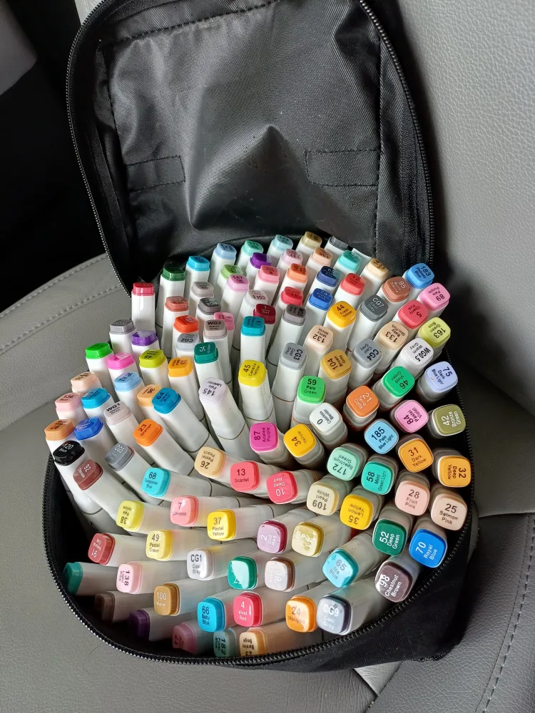 Touch 120pcs Markers with Case image indicator(2)