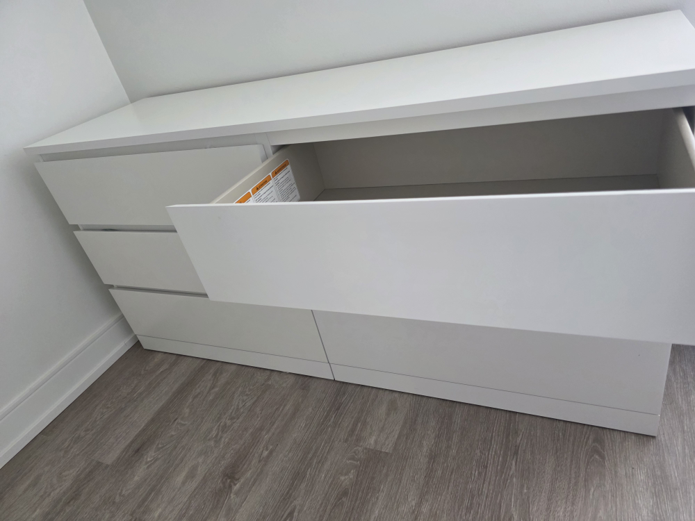 IKEA Malm 6-Drawer Dresser - White - photo 4