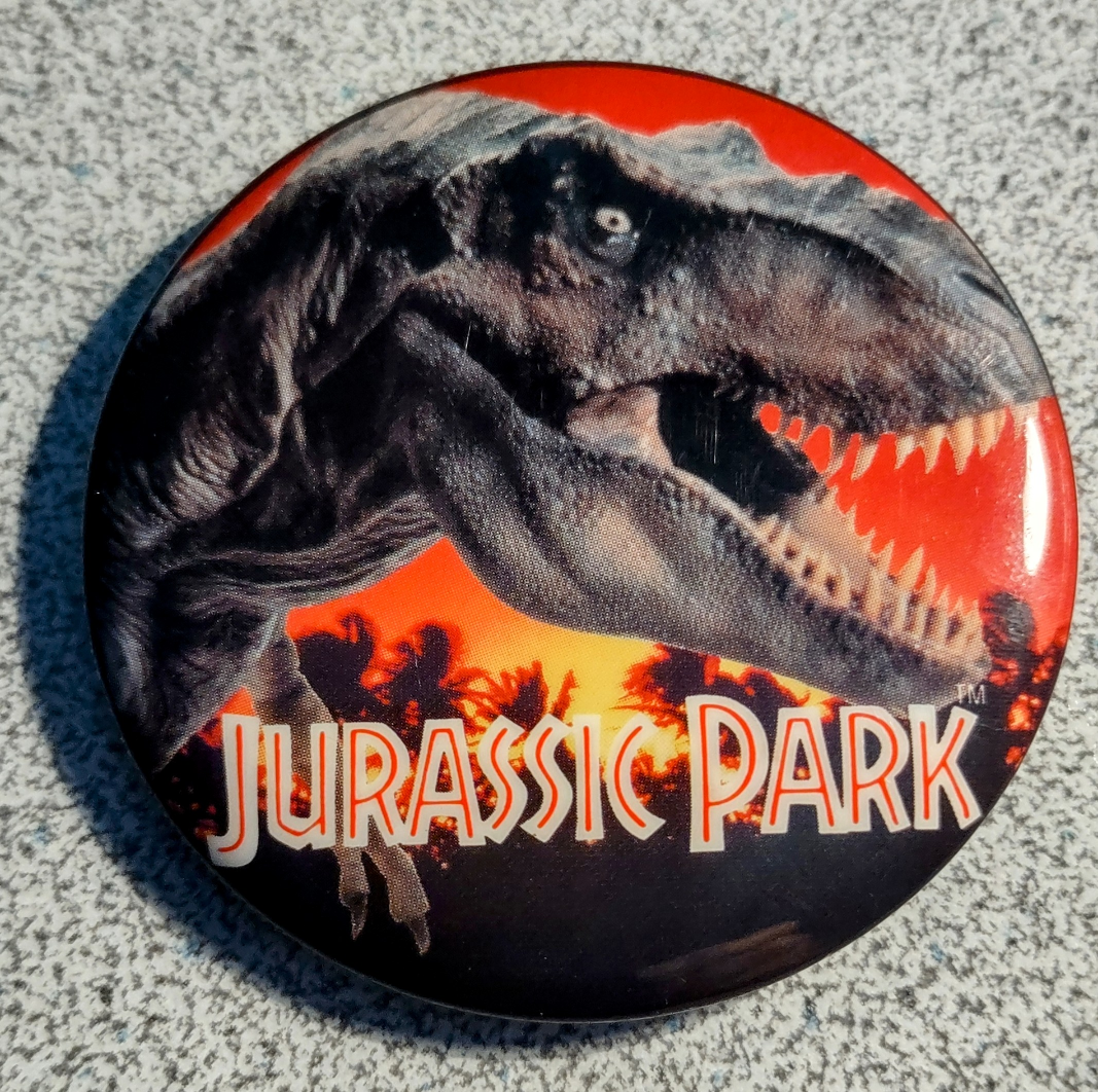 Jurassic Park Vintage 1992 Pinback Buttons - photo 2
