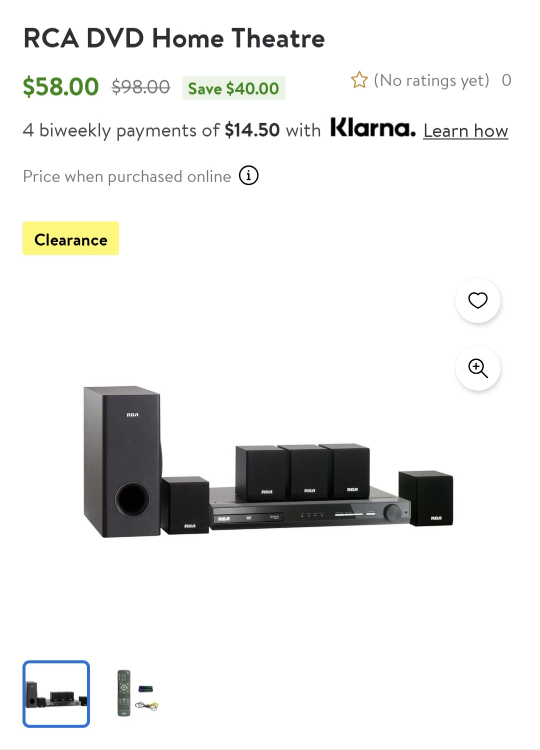 RCA Home Theatre System