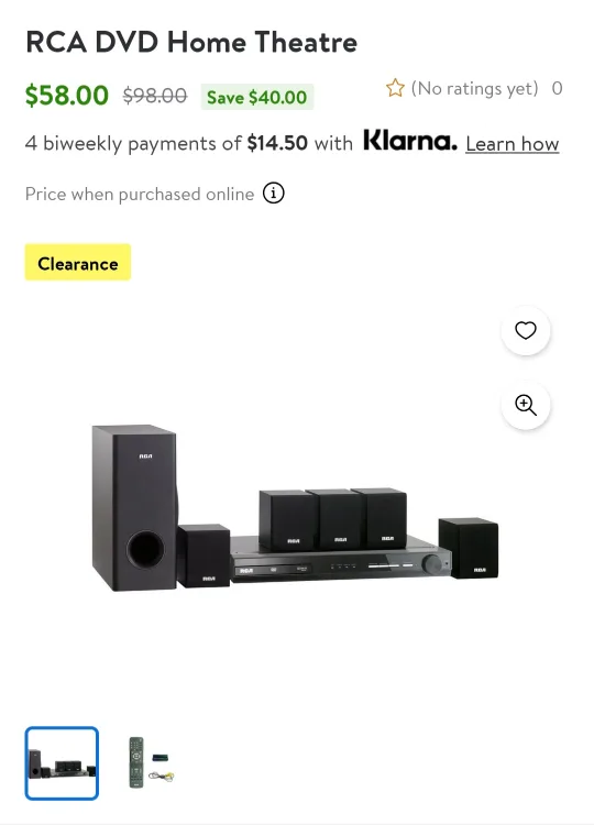 RCA Home Theatre System thumbnail