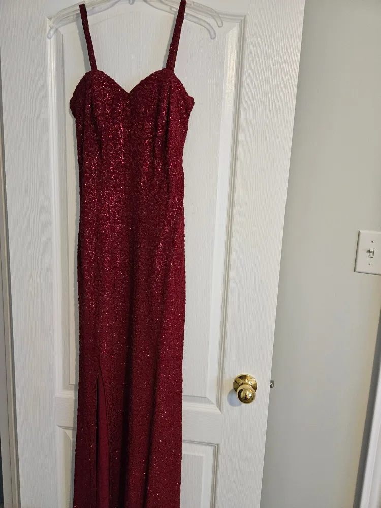 Invito Haute Couture Red Gown Size 42 thumbnail