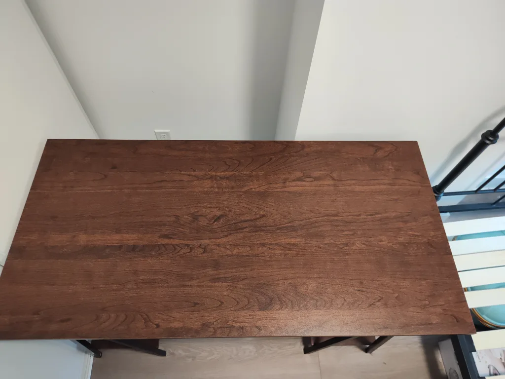 Brown Wooden Desk with Shelves image indicator(4)