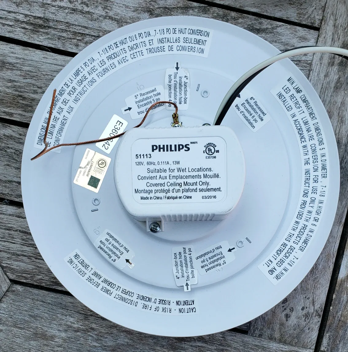 Philips 8" LED Flushmount Light Fixture image indicator(2)