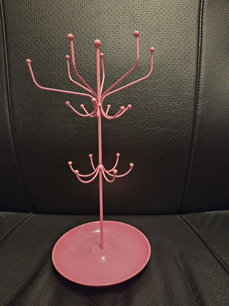 Pink Jewelry Tree Stand