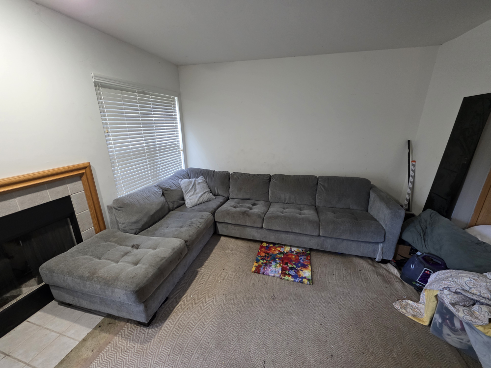 Gray Sectional Couch - photo 3