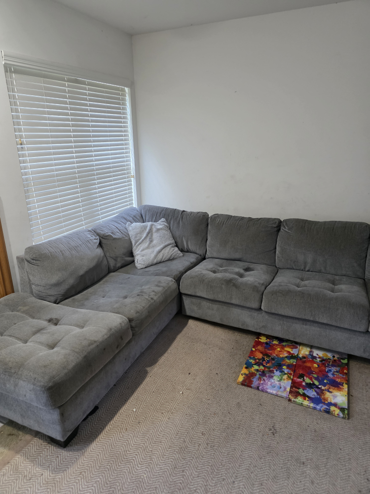 Gray Sectional Couch - photo 4