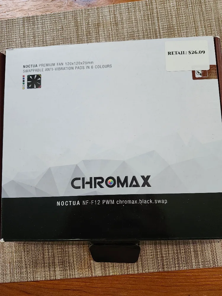 Noctua NF-F12 PWM chromax.black.swap Fan thumbnail