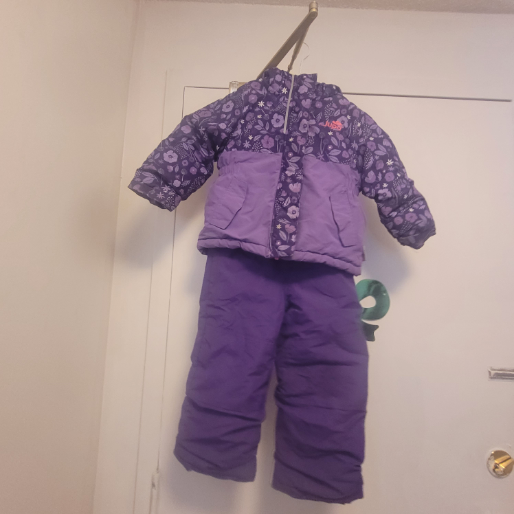 Jupa Purple Floral Snowsuit