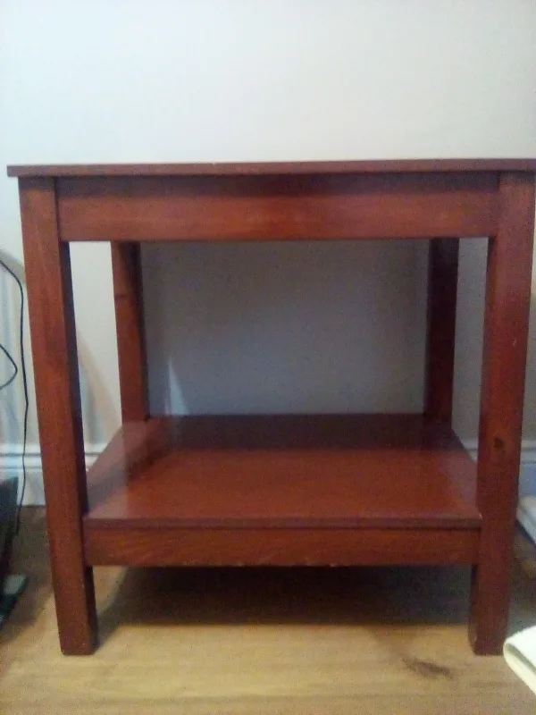 Versatile handcrafted table is a small dining table/side table thumbnail