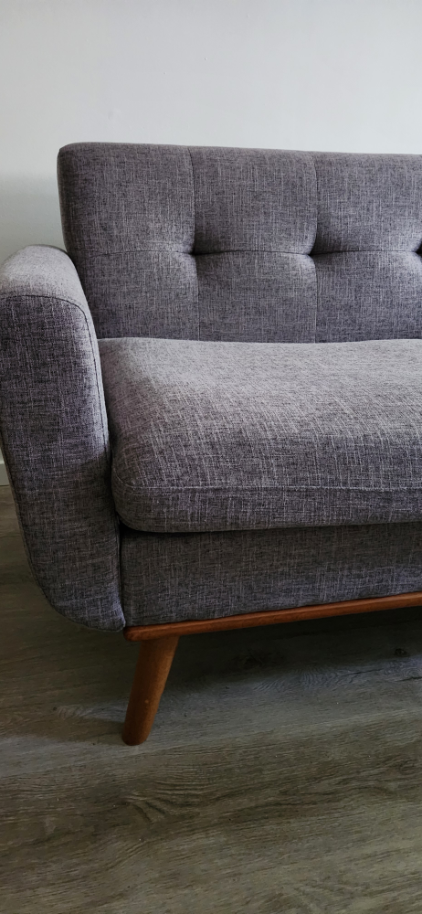 Grey Loveseat Sofa - photo 2