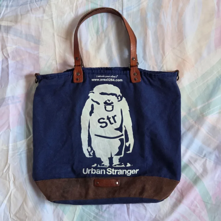 ✨Urban Stranger Navy Tote Bag thumbnail