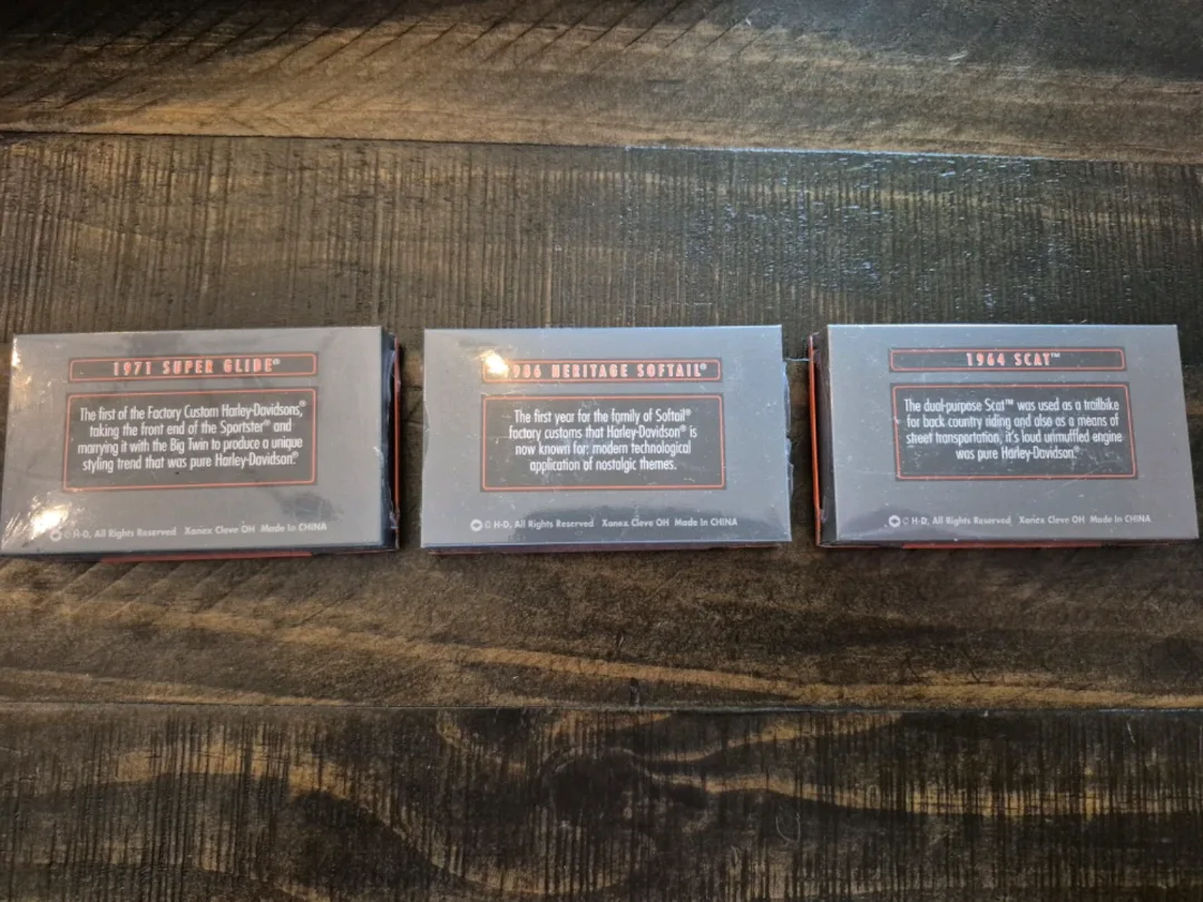 Harley Davidson Collectible Match Tins- 3 Total SEALED image indicator(2)