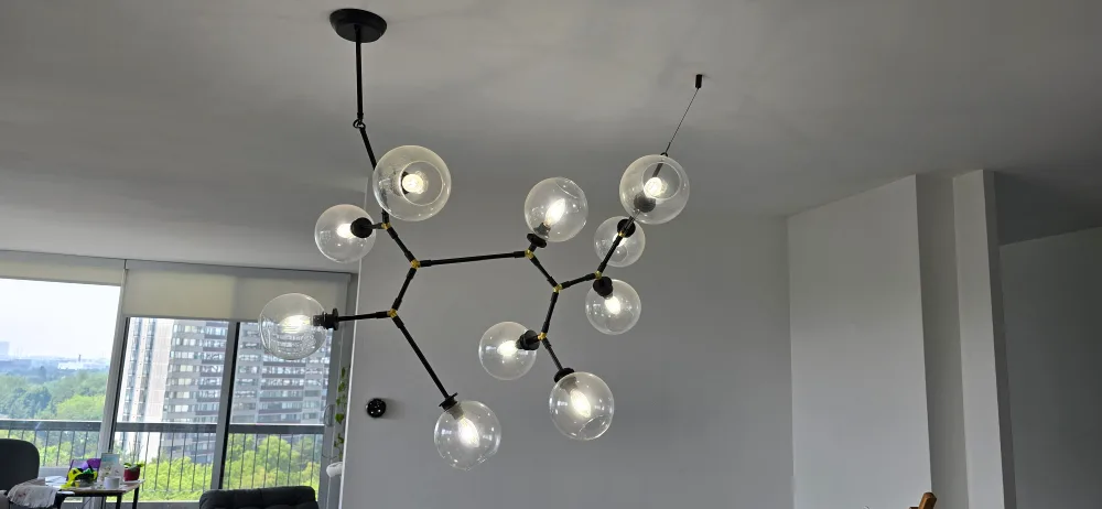 Modern Black Sputnik Chandelier thumbnail