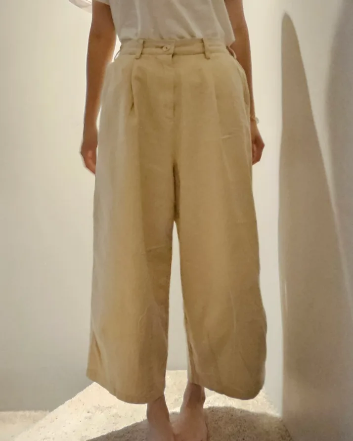 Beige Wide Leg Pants thumbnail