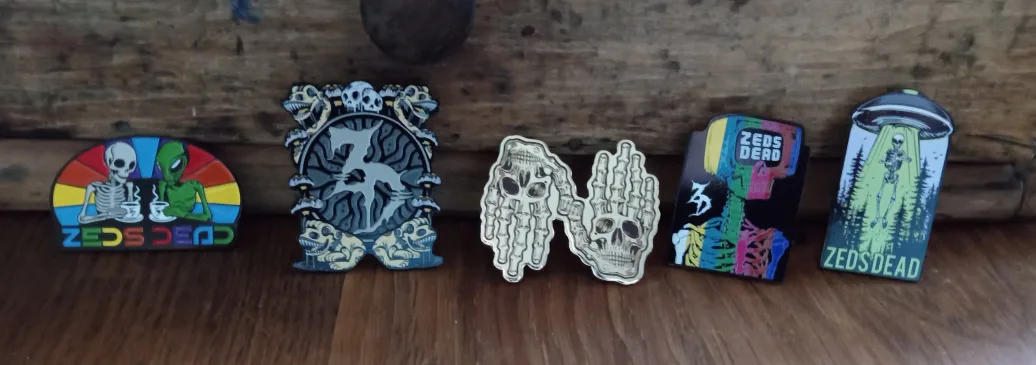 Zed's Dead Limited Edition Pins. thumbnail