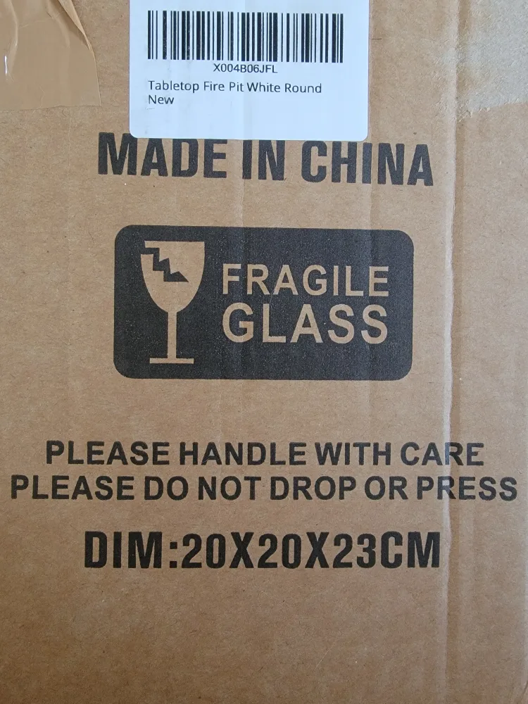 Tabletop Fire Pit - White Round - New in Box! image indicator(3)