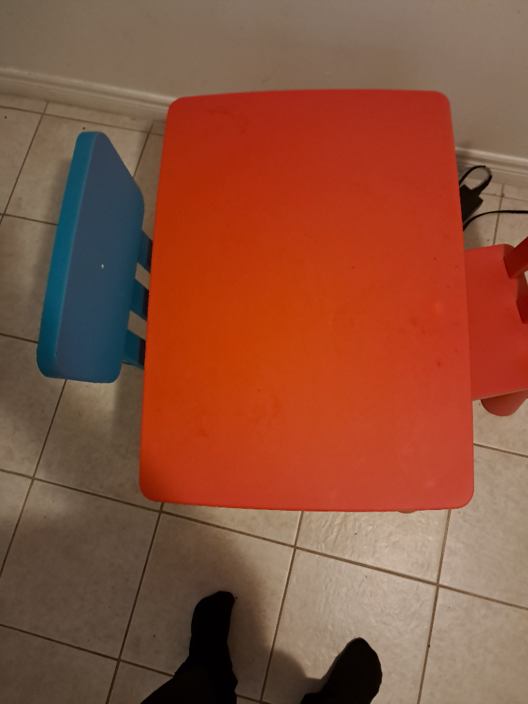 Kids Table and Chair Set - Red and Blue - photo 2