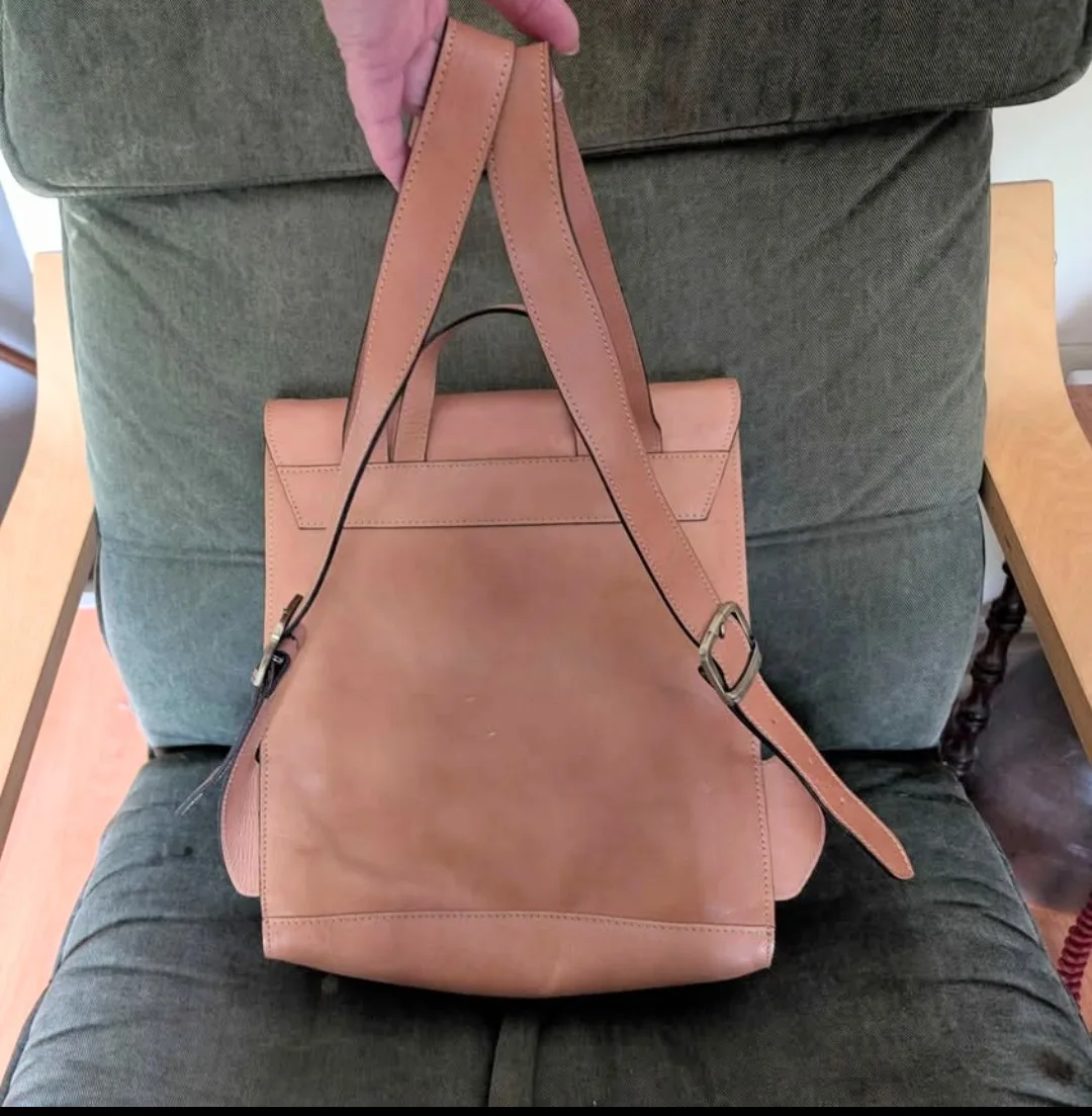 Genuine Italian Leather Backpack image indicator(2)