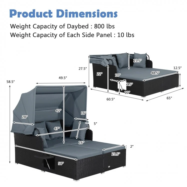 Brand new Retractable Canopy Daybed - photo 3